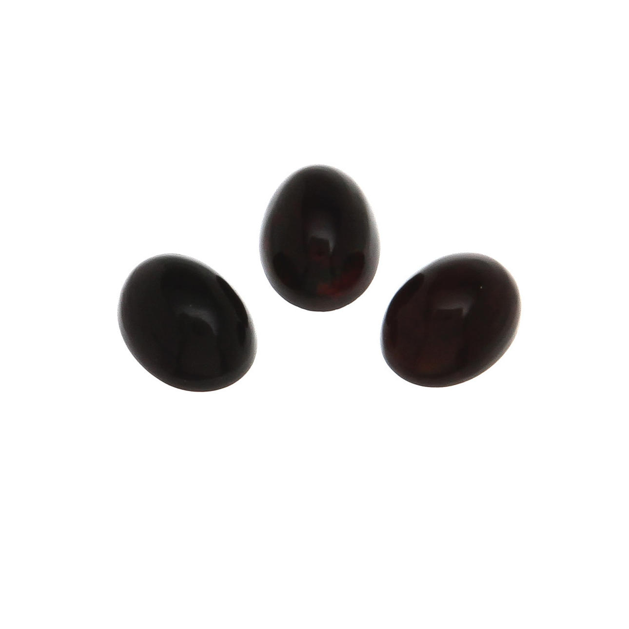 ÄDELSTENAR, 3 st, svarta opaler. Vikt 3,5 ct.