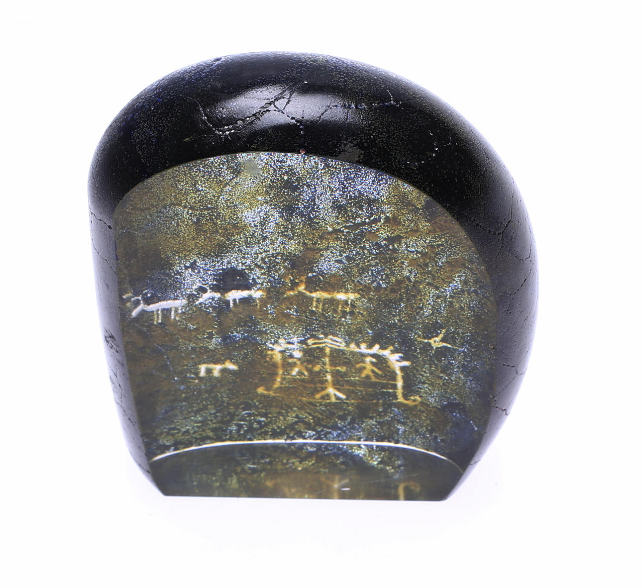 KONSTGLAS, skulptur, runor, Göran Wärff, Kosta.