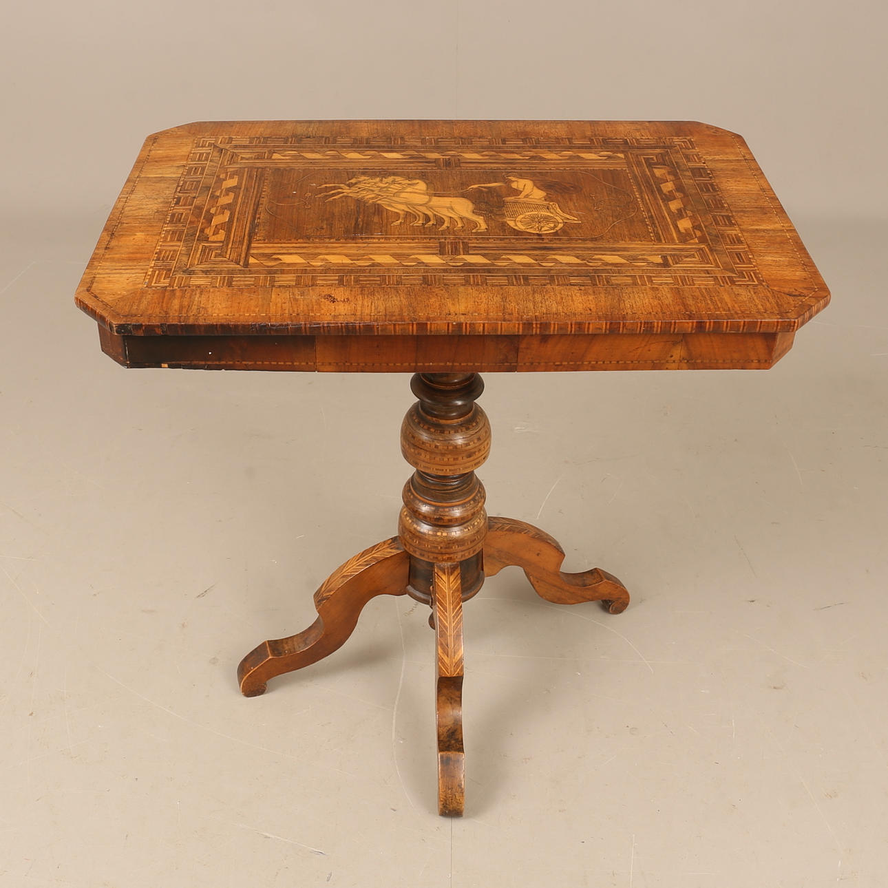 SOFFBORD, intarsia, senempire, 1800-tal.