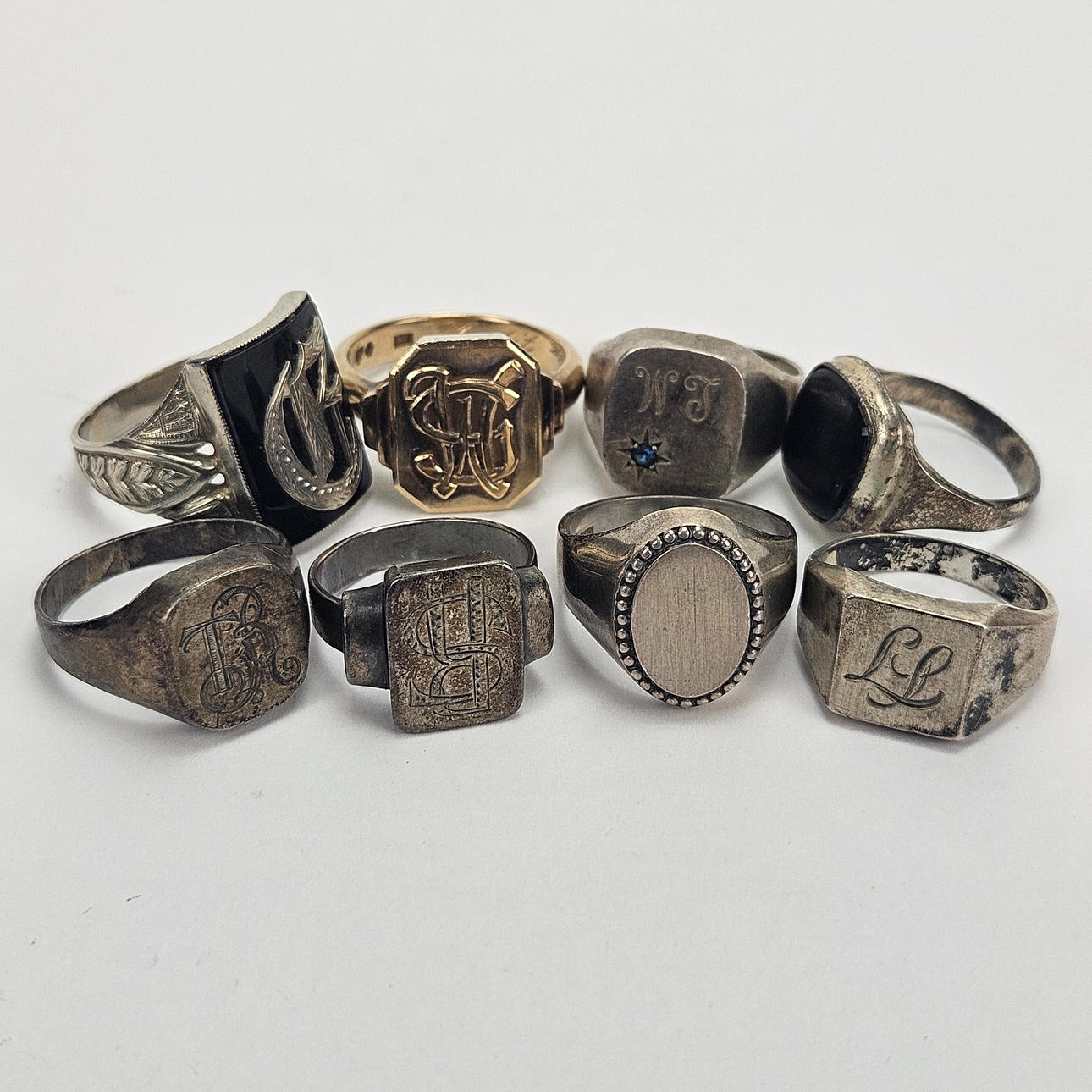 KLACKRINGAR, 8 st, silver.