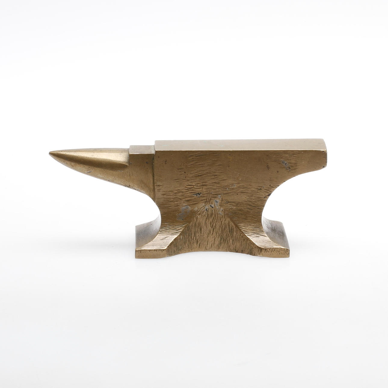 STÄD, miniatyrmodell, gjuten mässing, 1900-tal.