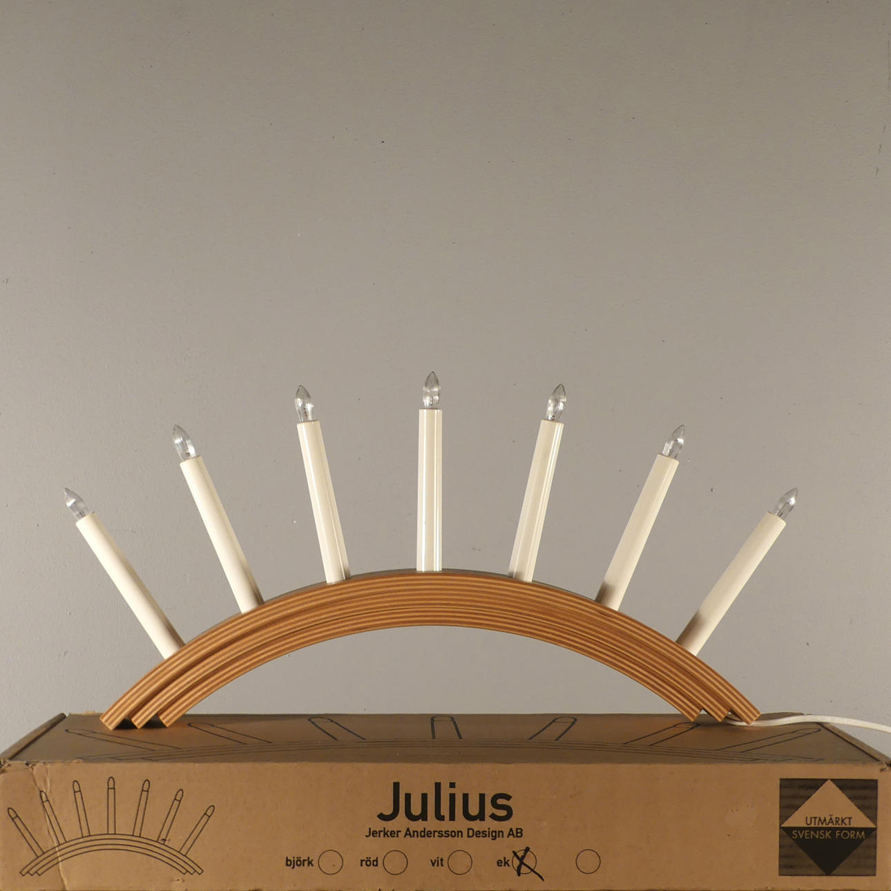 ADVENTSLJUSSTAKE, ek, "Julius", Jerker Andersson design AB.