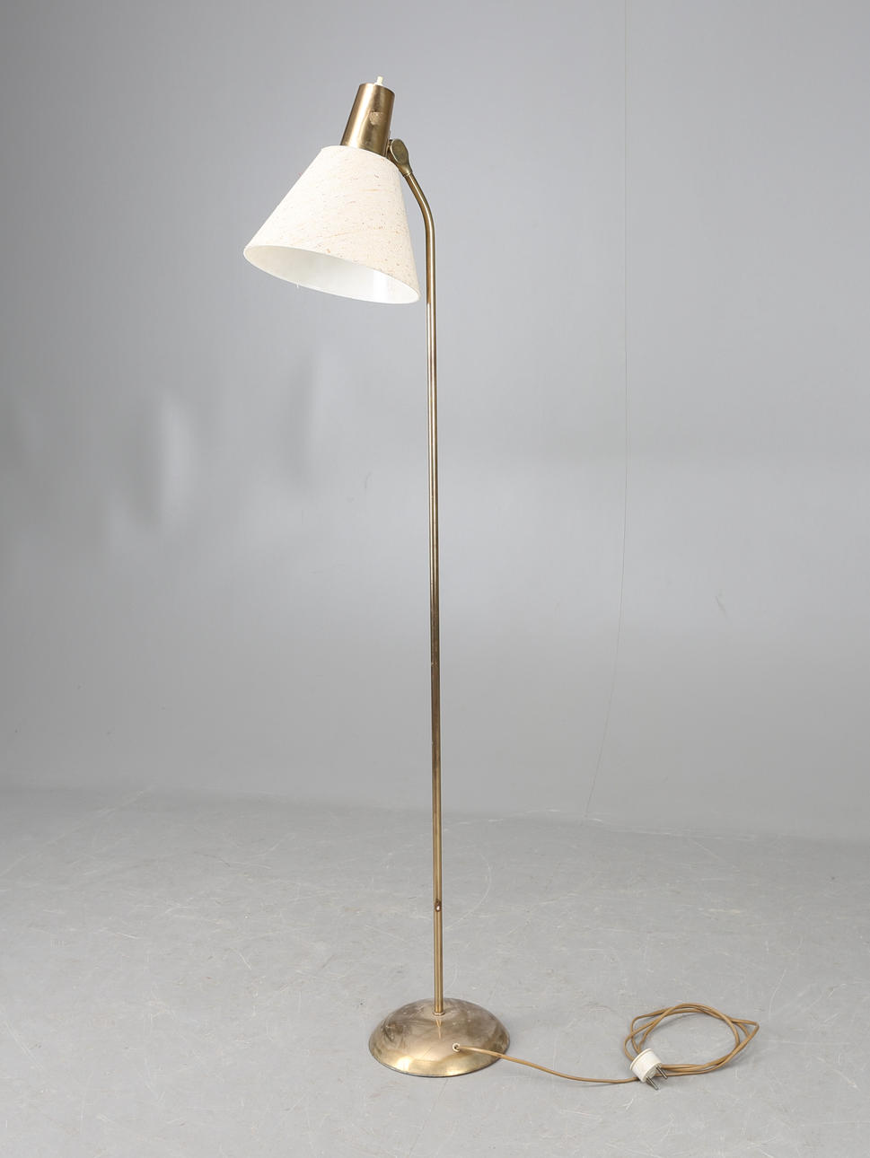 GOLVLAMPA, mässing, GEMI, 1950/60-tal.