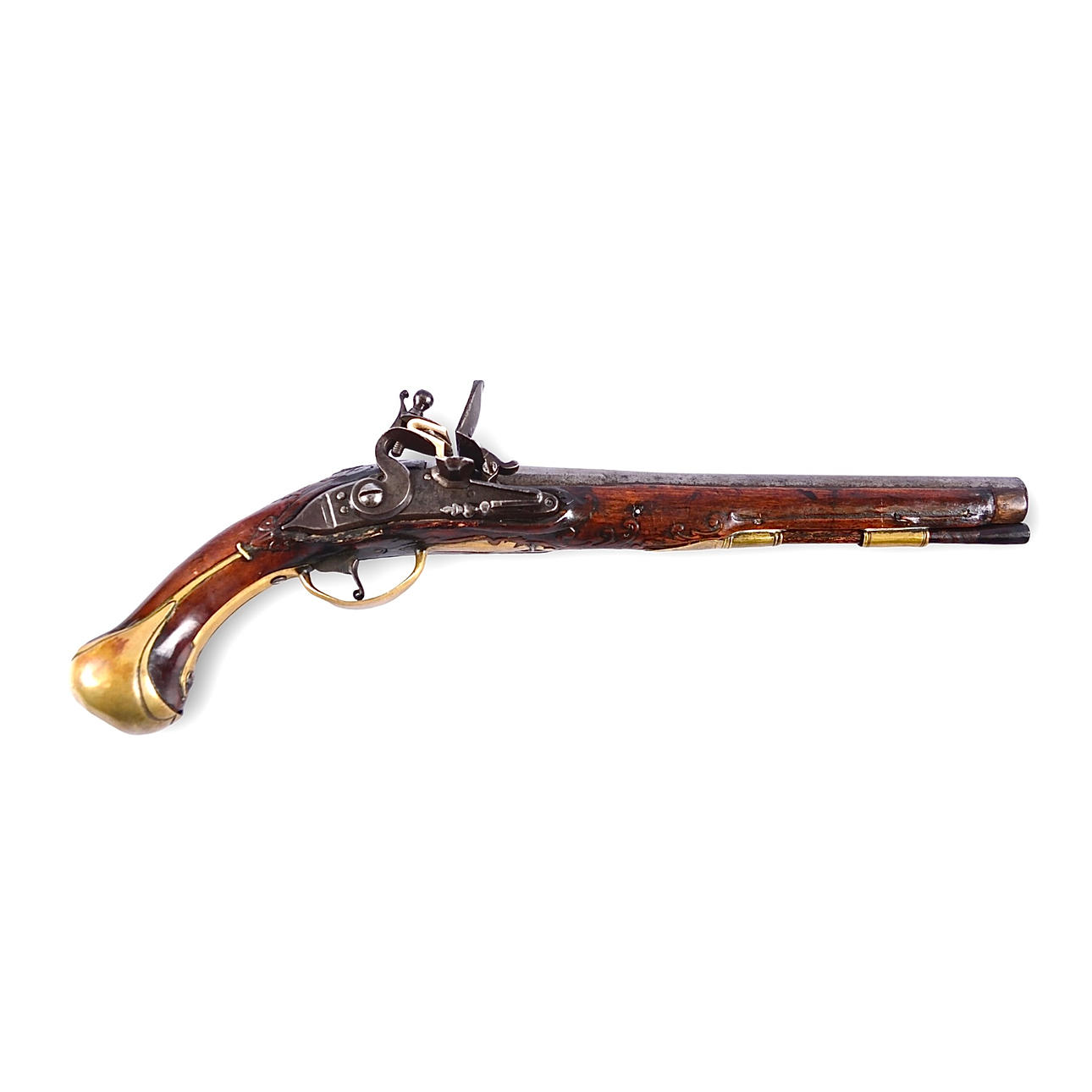 18th-century FLINTLOCK PISTOL.