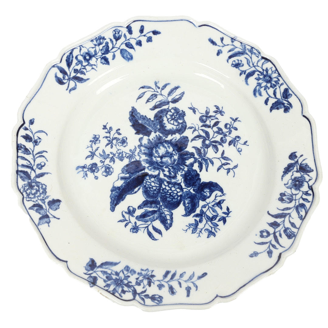 LAUTASEN, POSLIINI, LOWESTOFT, CA 1780.