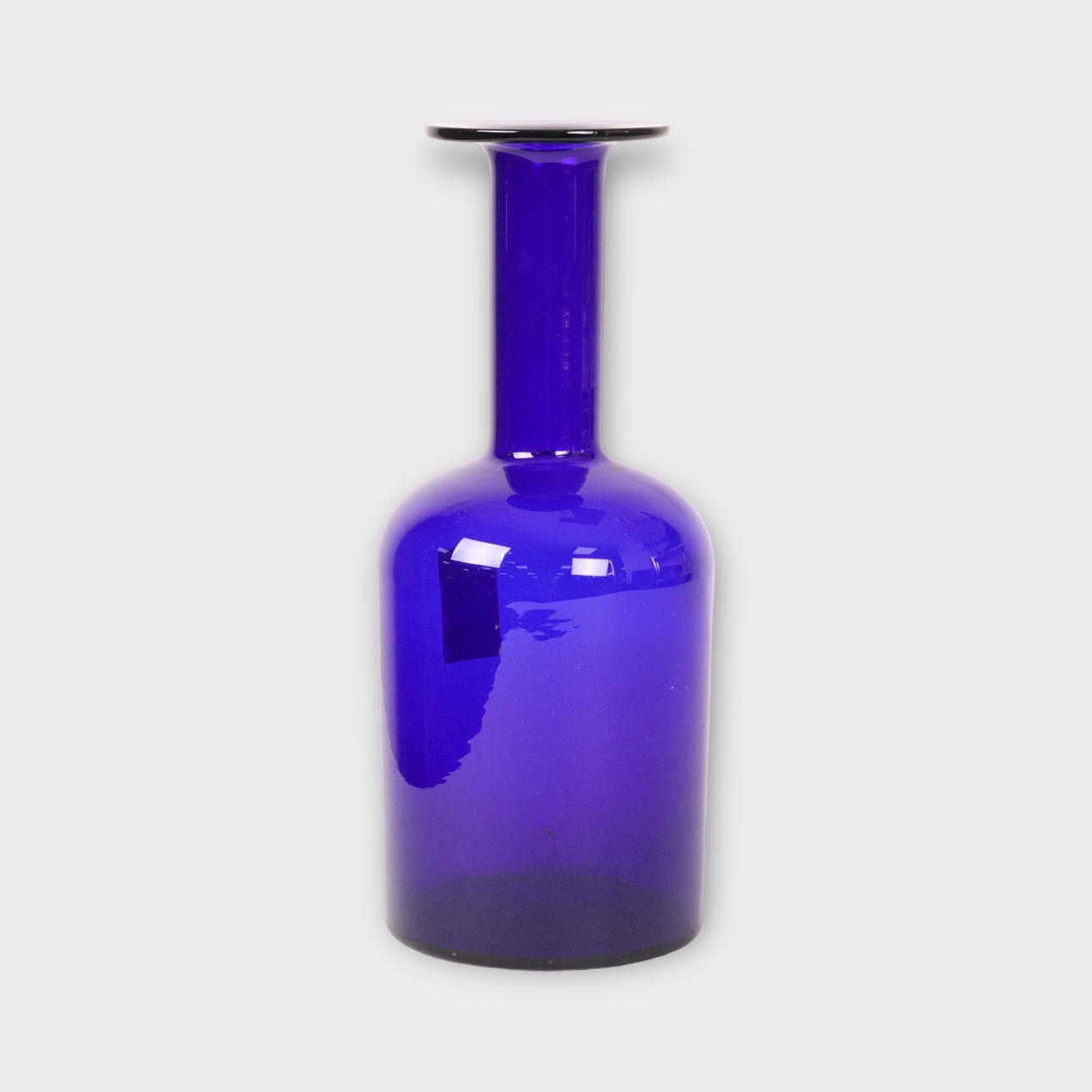 OTTO BAUER. Vase, glas, Holmegaard, 20. årh.