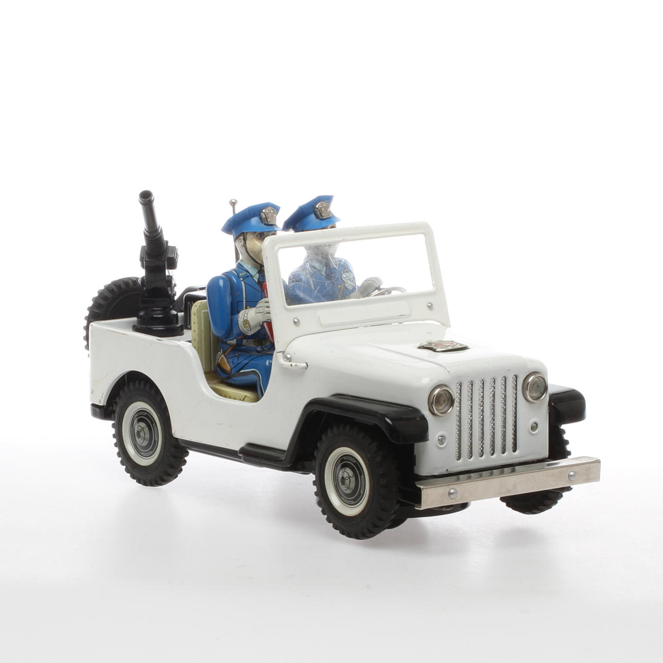 JEEP DE POLICIA, placa litografiada.