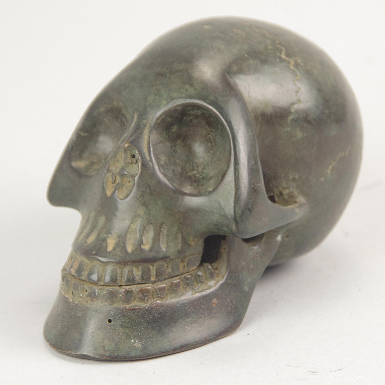 SKULPTUR, kranium, brons, samtida.