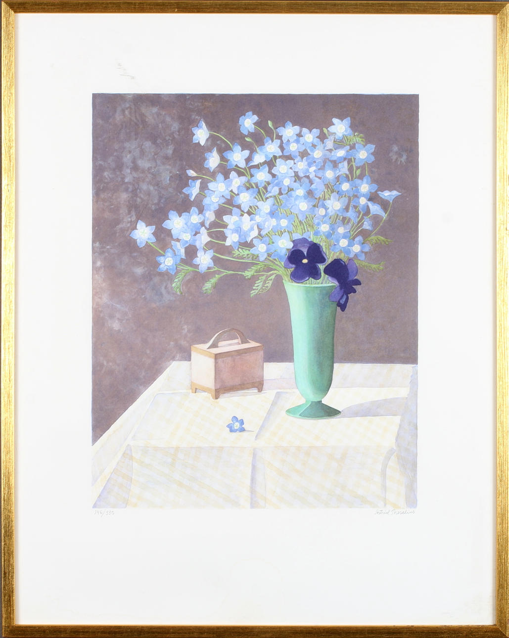 ASTRID THESELIUS. Litografi, signerad och numrerad 146/330.