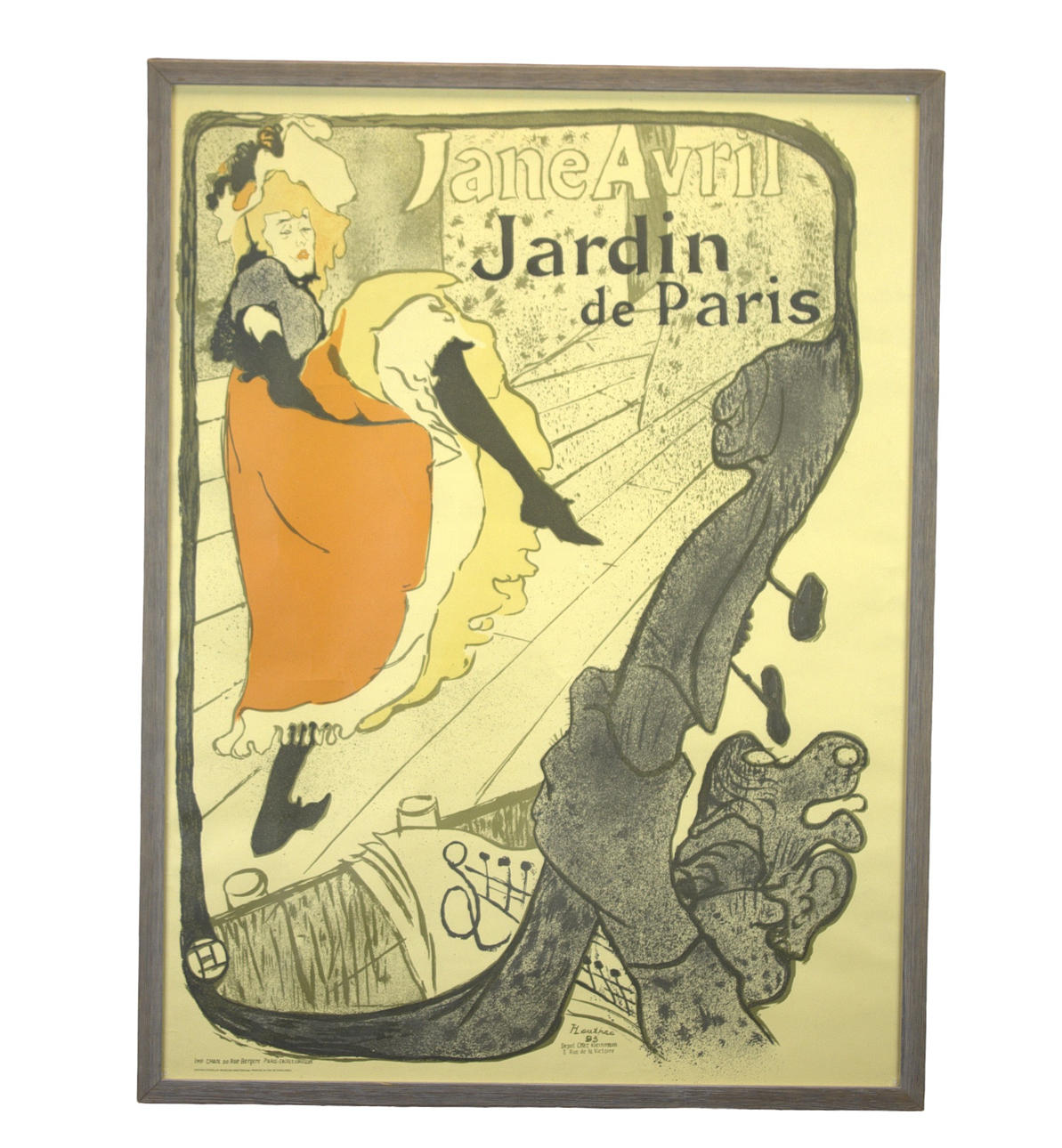 HENRI DE TOULOUSE LAUTREC. Después. Póster «Jane Avril», Países