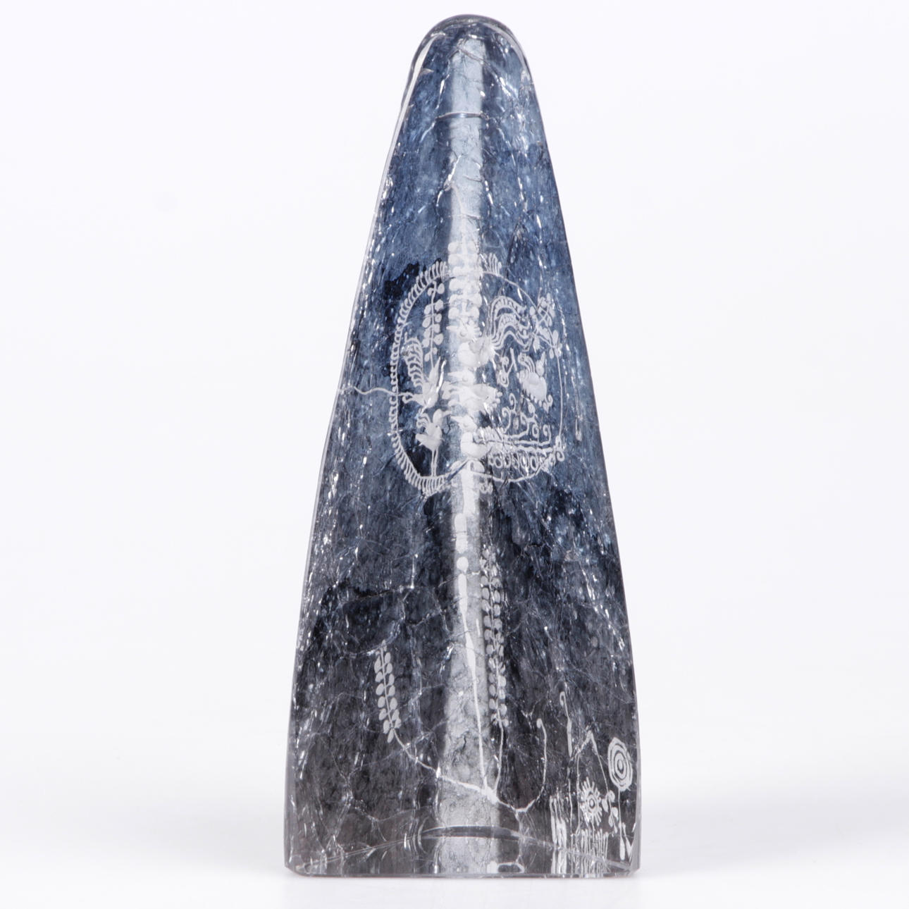 SKULPTUR, glas, Göran Wärff, Kosta Boda, 1900-talets andra hälft.