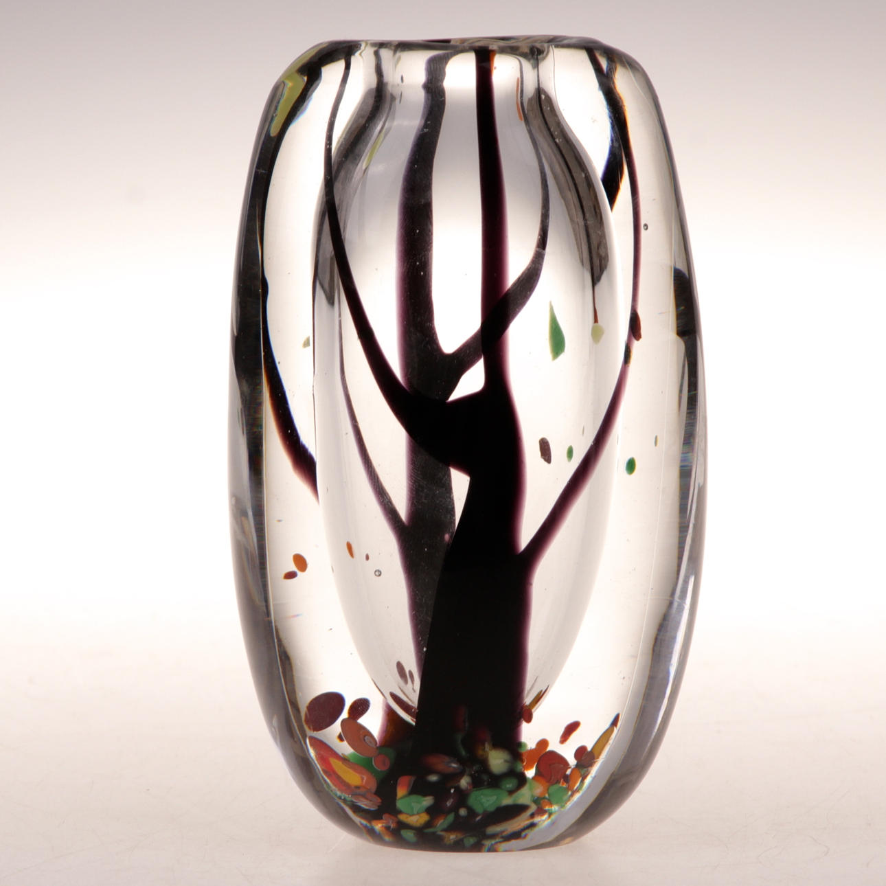 VAS, glas, "Höst", Vicke Lindstrand, Kosta Boda, signerad.