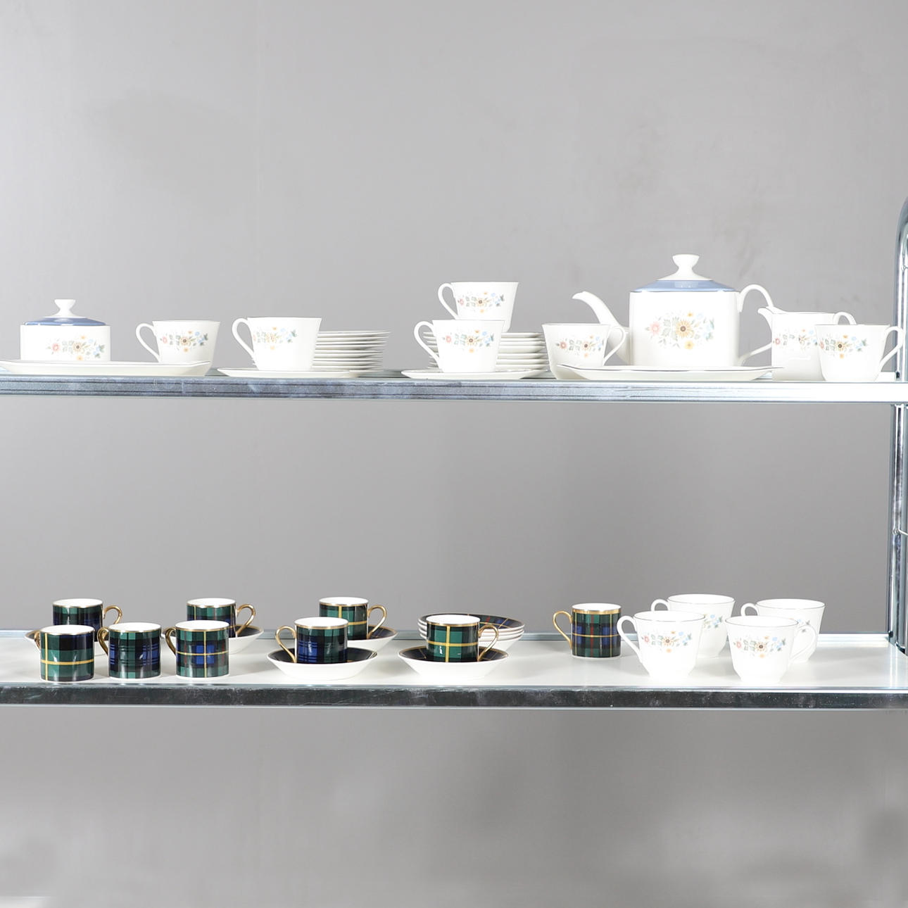 A ROYAL DOULTON TEA SERVICE - PASTORALE PATTERN.