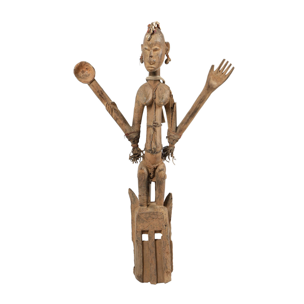 A DOGON KANAGA MASK, MALI.