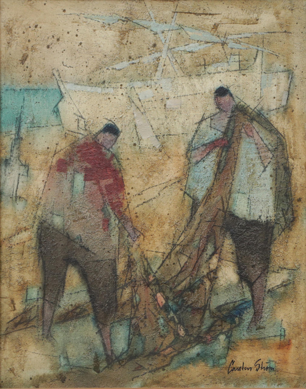 CARSTEN STRÖM. OLIE, på lærred, signeret.