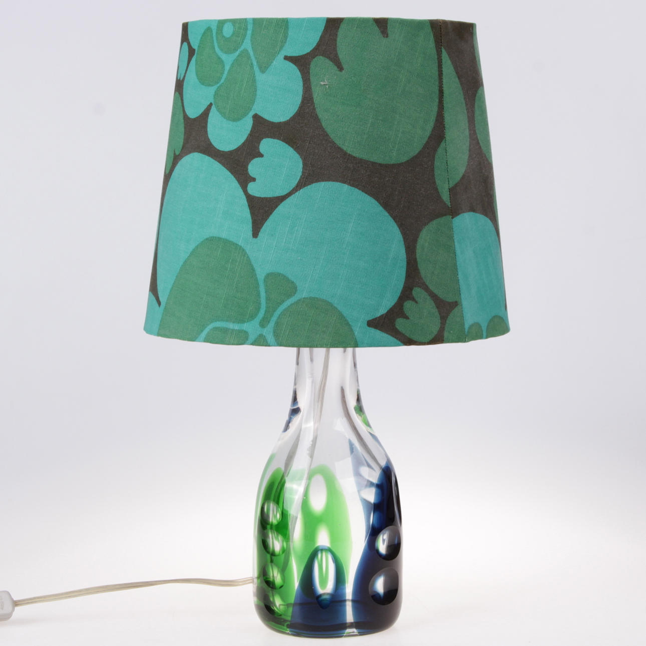 BORDSLAMPA, glas, möjligen Vicke Lindstrand, Kosta Boda.