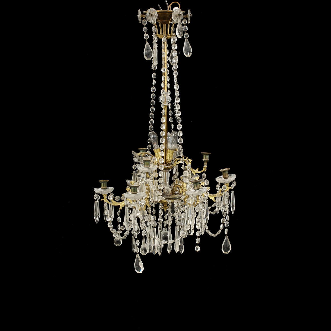 LJUSKRONA, oscariansk, höjd ca 85 cm.