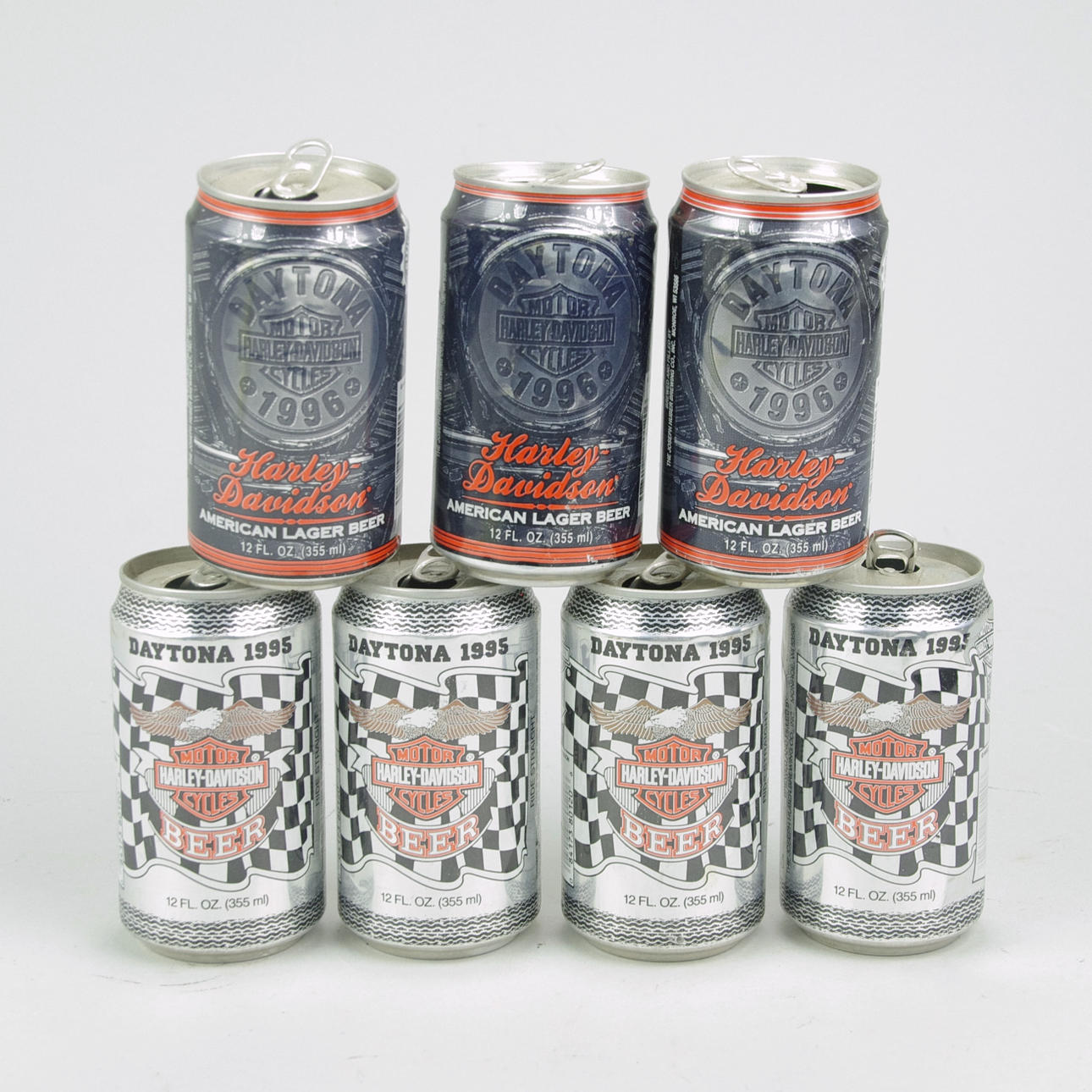 LATAS DE CERVEZA, Harley Davidson, 1995-1996.