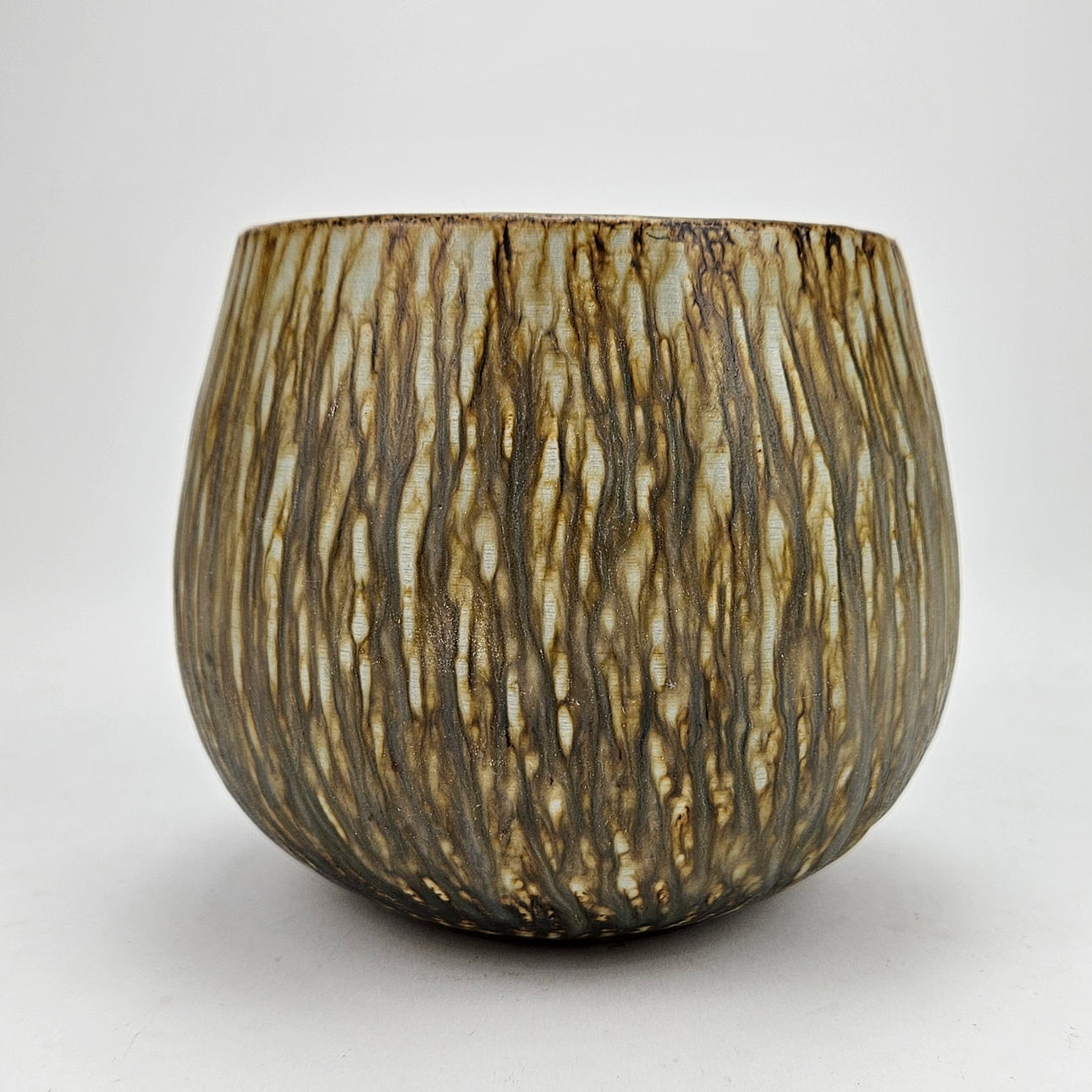 GUNNAR NYLUND. Vas/skål, stengods, "Rubus", Rörstrand.