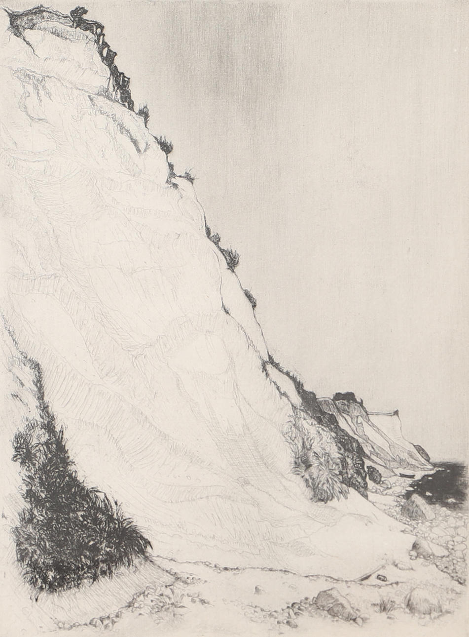 RUNO ANDERSSON. «Playa», grabado, firmado Runo.