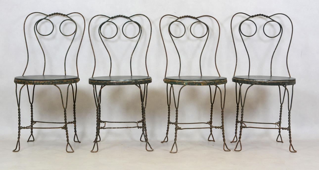 CAFÉSTOLAR, 4-stycken, 1900-talets början.