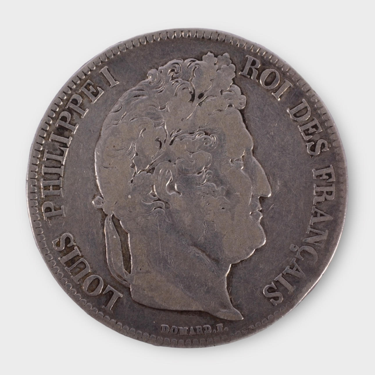 Kolikko, 5 frangia, Louis-Philippe, 1837.