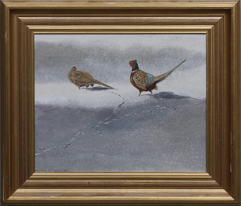 CHARLOTTA LILJEFORS. Olja på pannå, signerad.