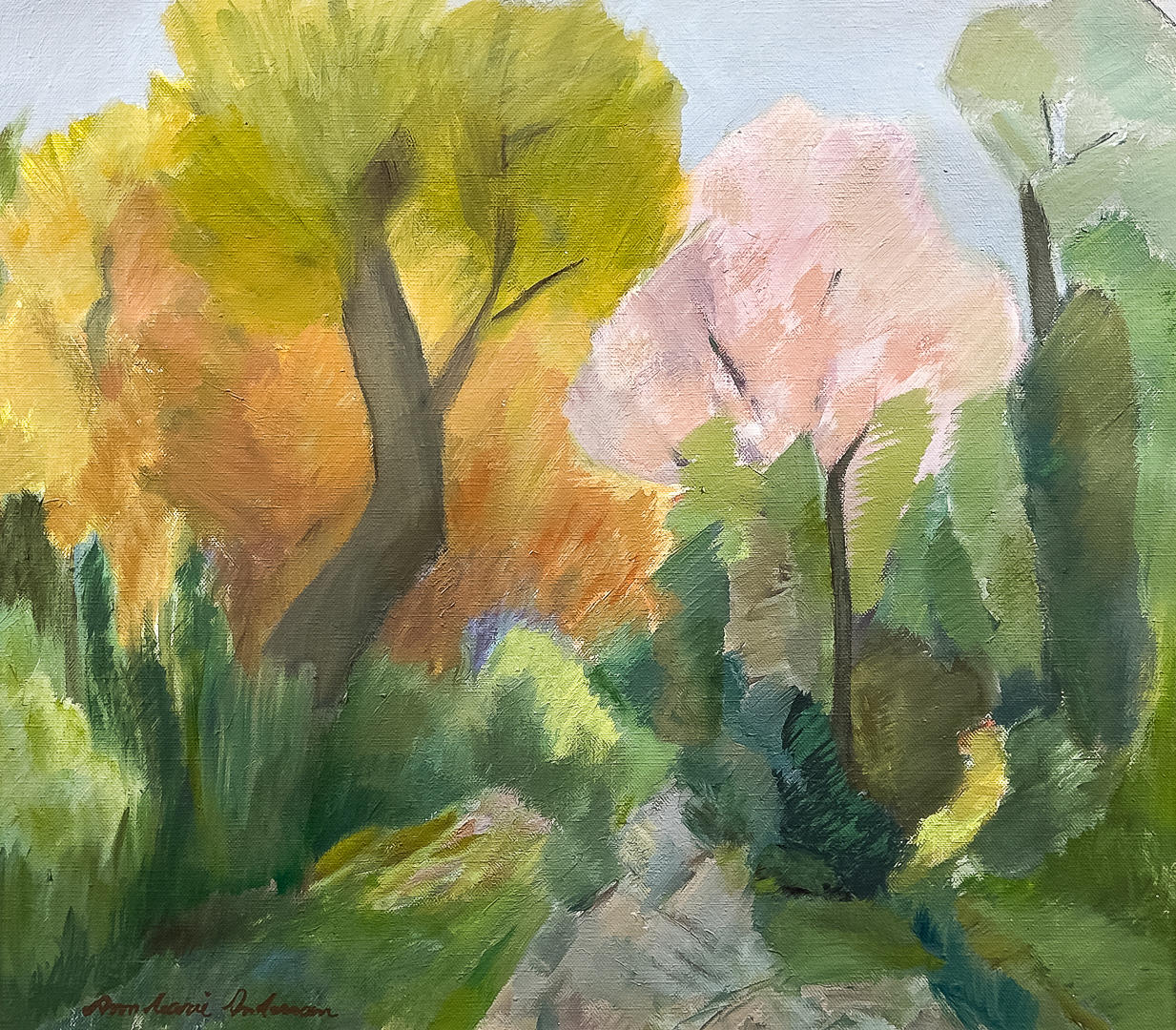 ANN-MARIE ANDERSSON. OIL ON CANVAS, Dunge, signed. Art - Paintings -  Auctionet