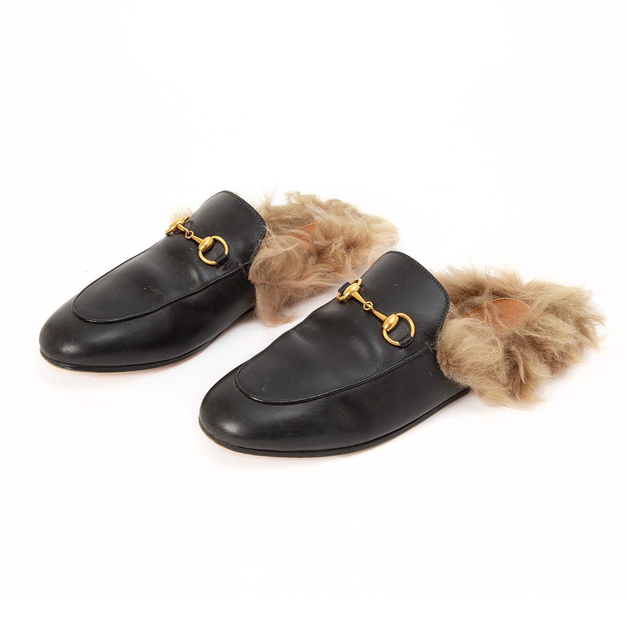GUCCI. Slippers, “Princetown”, leather.