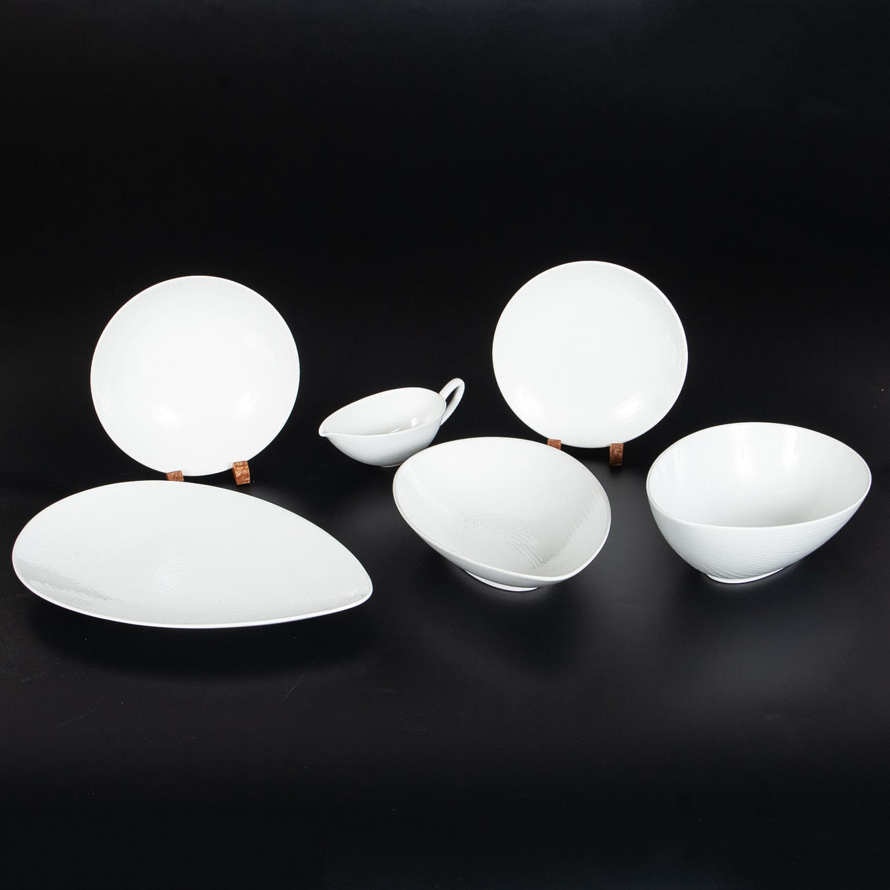 HERTHA BENGTSON. "Blå eld" Rörstrand, 12 delar.