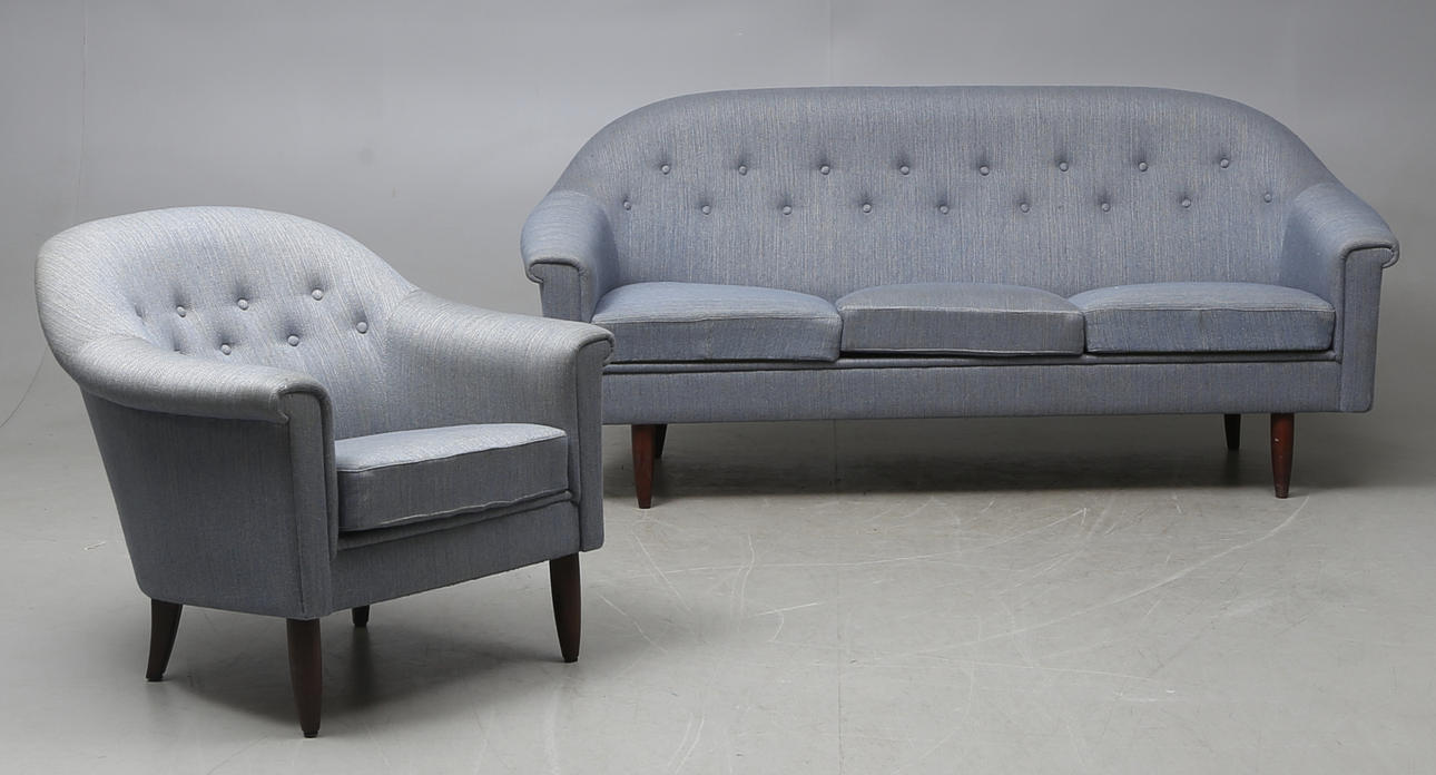 SOFFGRUPP, 2 delar, Bejra möbler, Tibro.