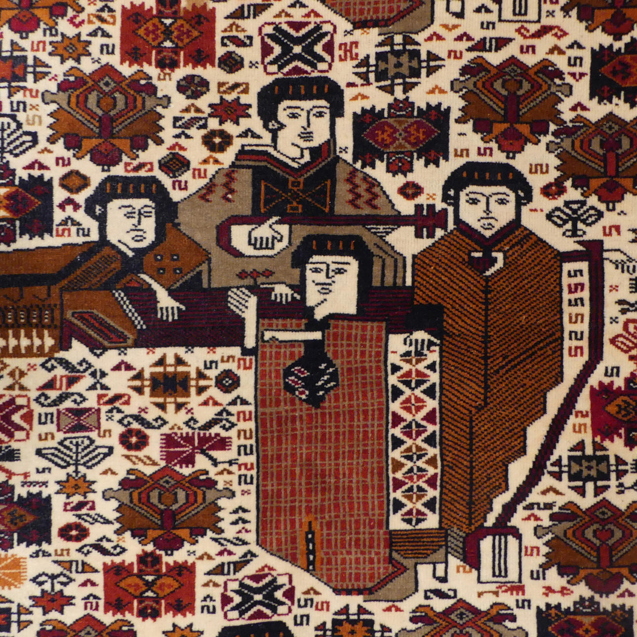 ALFOMBRA, oriental, figurativa.