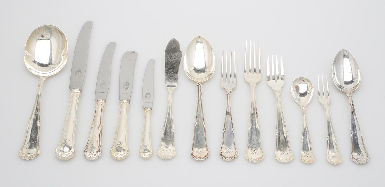 BESTICKSERVIS, 66 delar, nysilver.