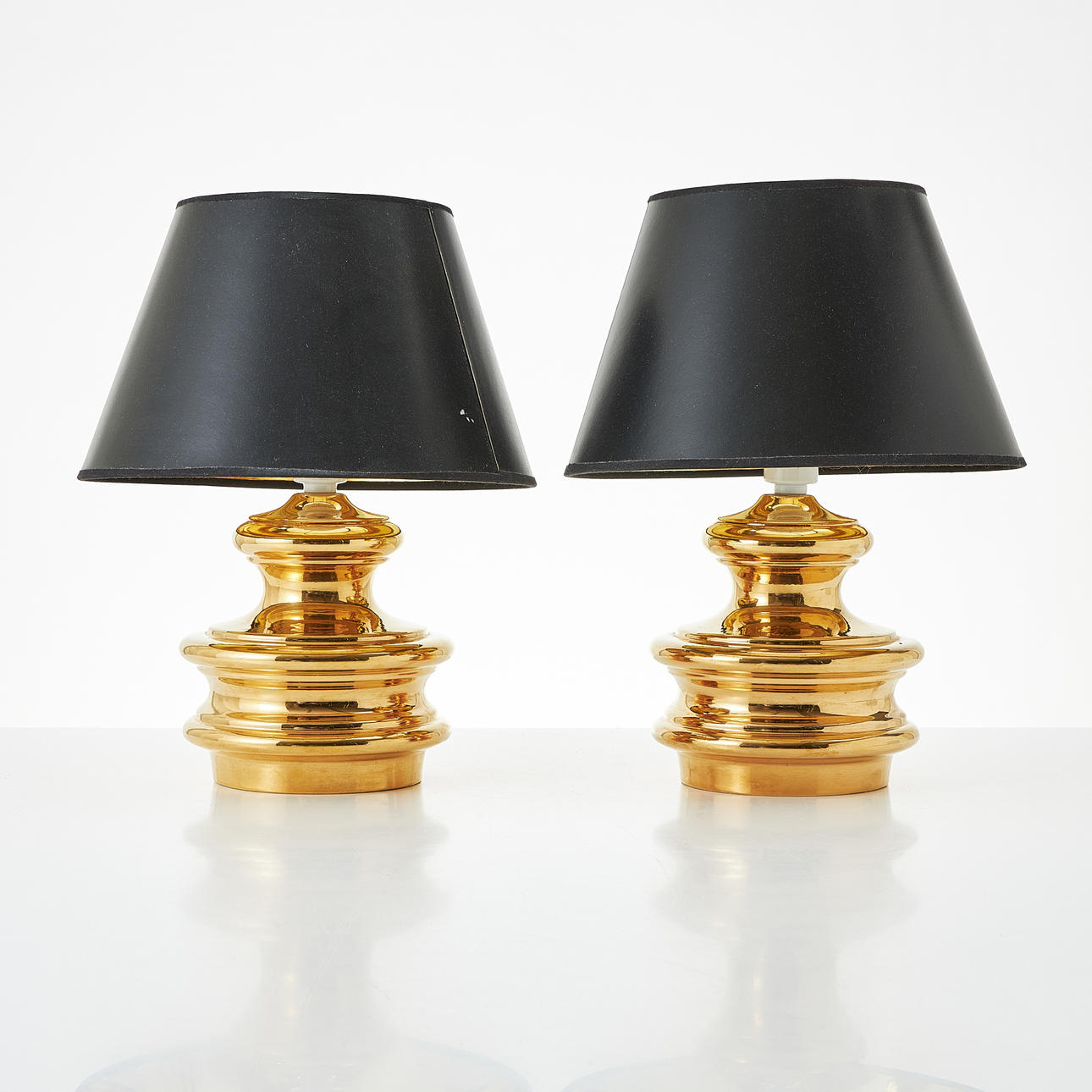 Ein Paar Tischlampen, CILEA, Italien, 1970er.