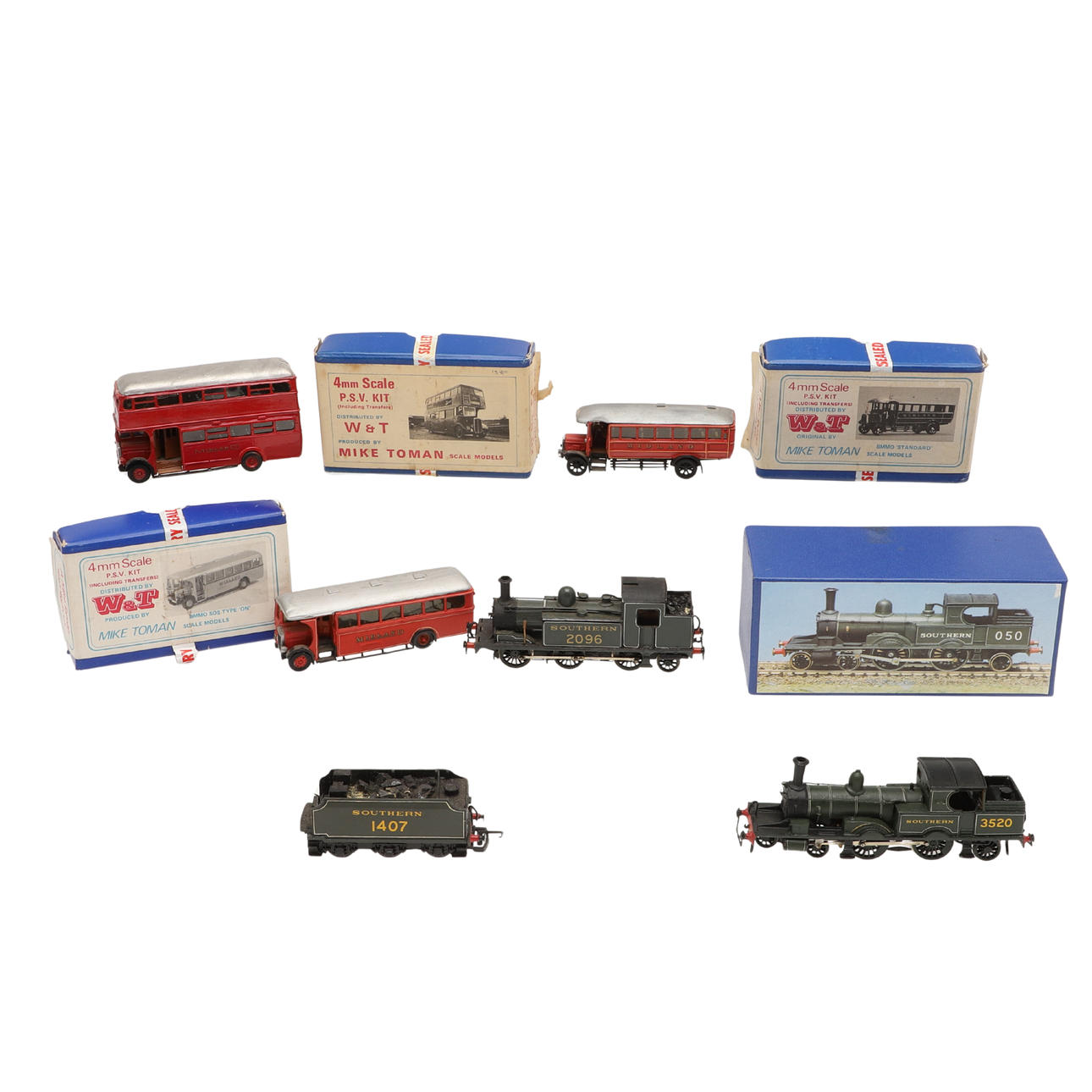 KIT BUILT 00 GAUGE LOCOMOTIVES & BUSES.