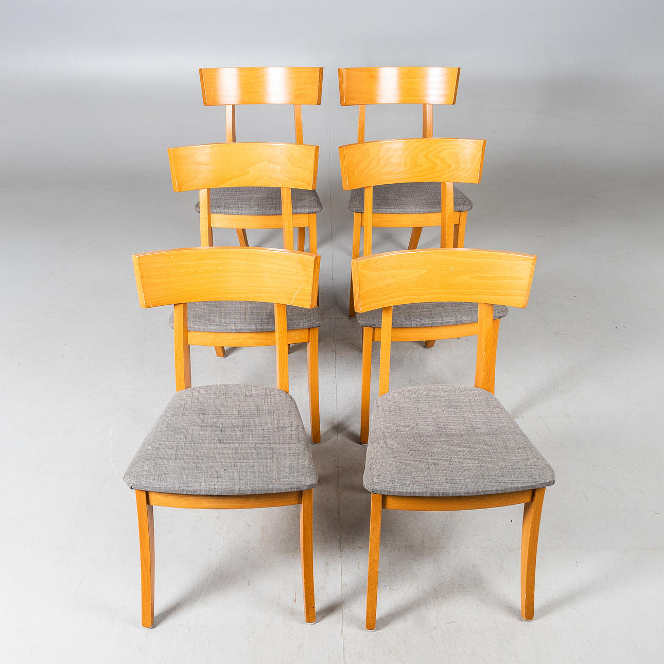 STOLE, 6 stk., købt hos Silverbergs.