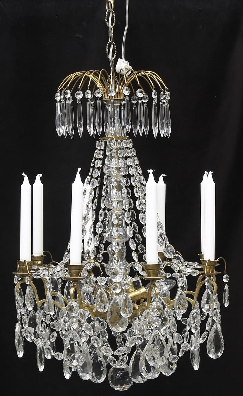 LJUSSKRONA, oscariansk-stil, 1900-tal.