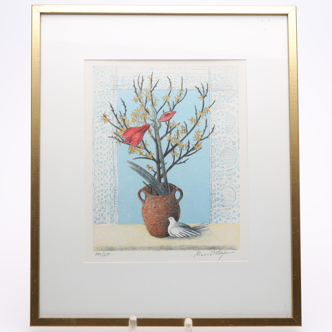 MARIA HILLFON. LITHOGRAPHY, signed and numbered 190/275.