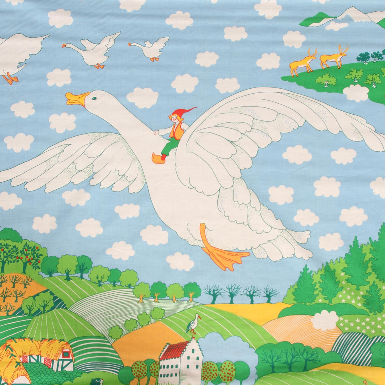 ULLA BODIN. Bonad, Nis Holgersson, textil, 1900-tal.