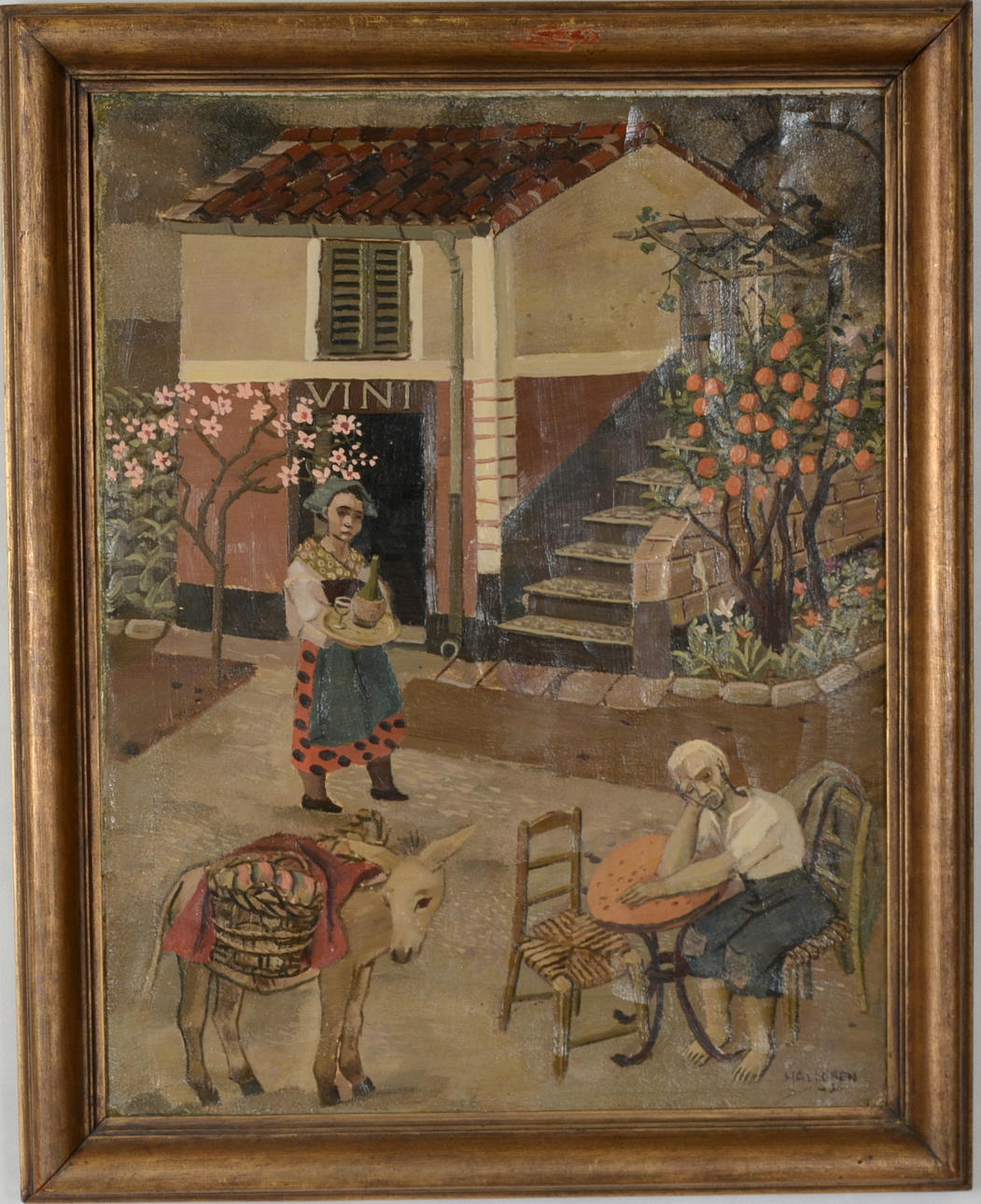 ACKE HALLGREN. Olja på duk.