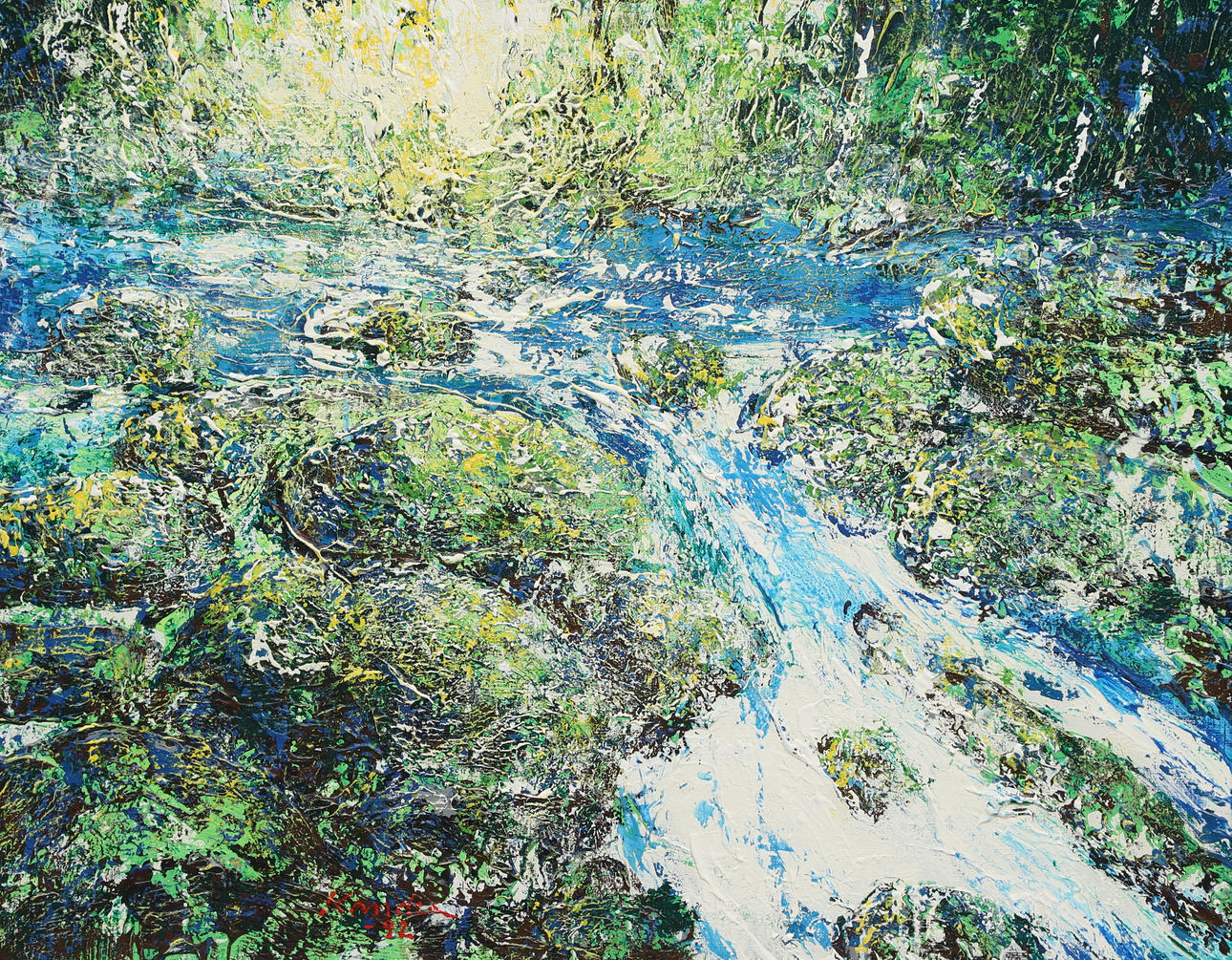 LEIF KANDER. olja på duk, signerad.