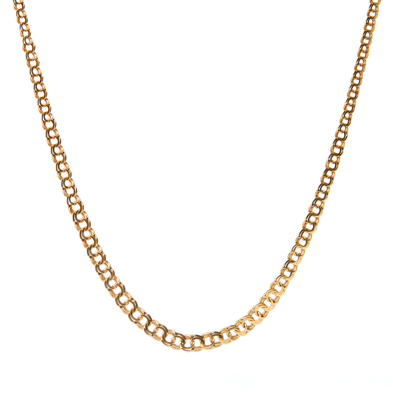 EINE HALSKETTE, 18 K Gold, Hallbergs, Köping.