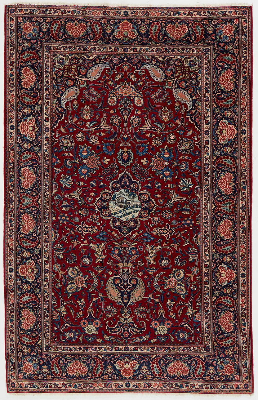 ORIENTMATTA, Keshan, semiantik, ca 208x134 cm.