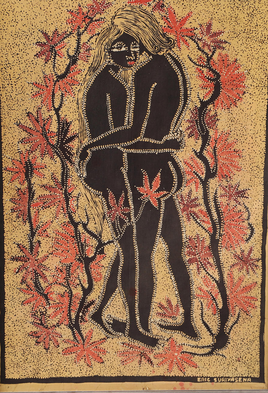 ERIC SURIYASENA. Couple in love, textile print.