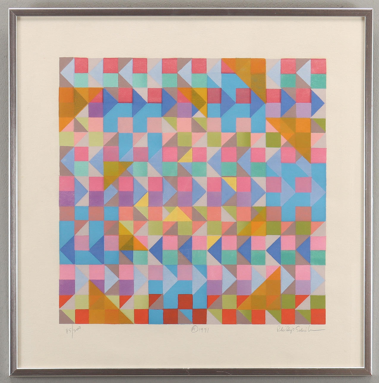 PHILLIP SCHREIBMAN. Geometrisk komposition.