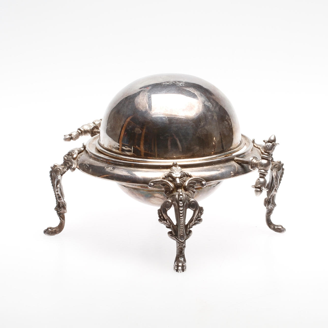 SMÖRGÖMMA, nyrenässans, nysilver, omkring sekelskifte 1900.