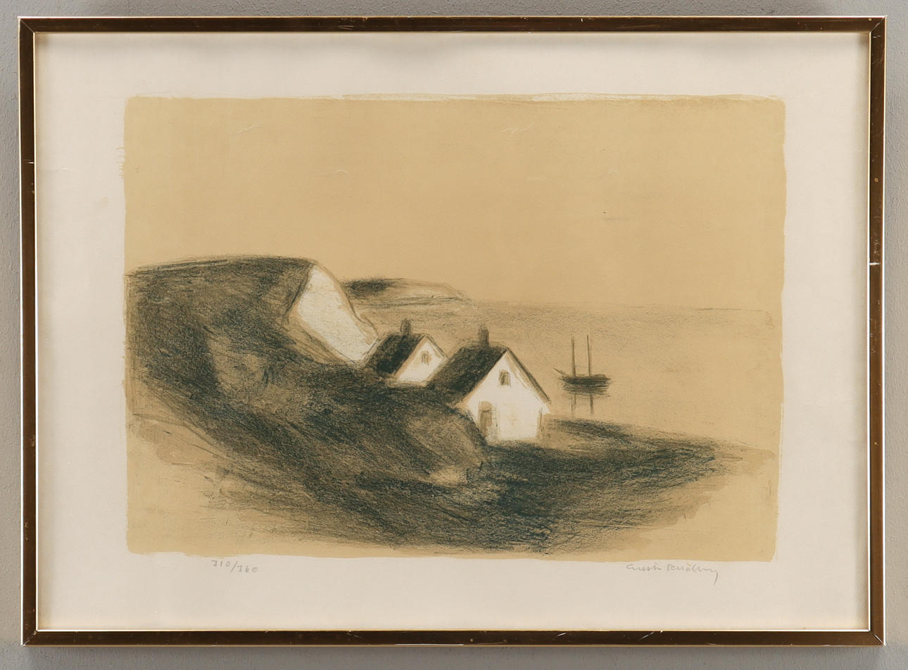 GUSTAV RUDBERG. Coastal landscape.