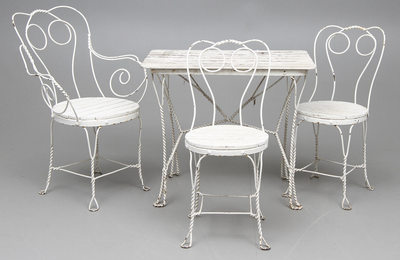 TRÄDGÅRDSMÖBEL, 4 delar, Grytgöl.