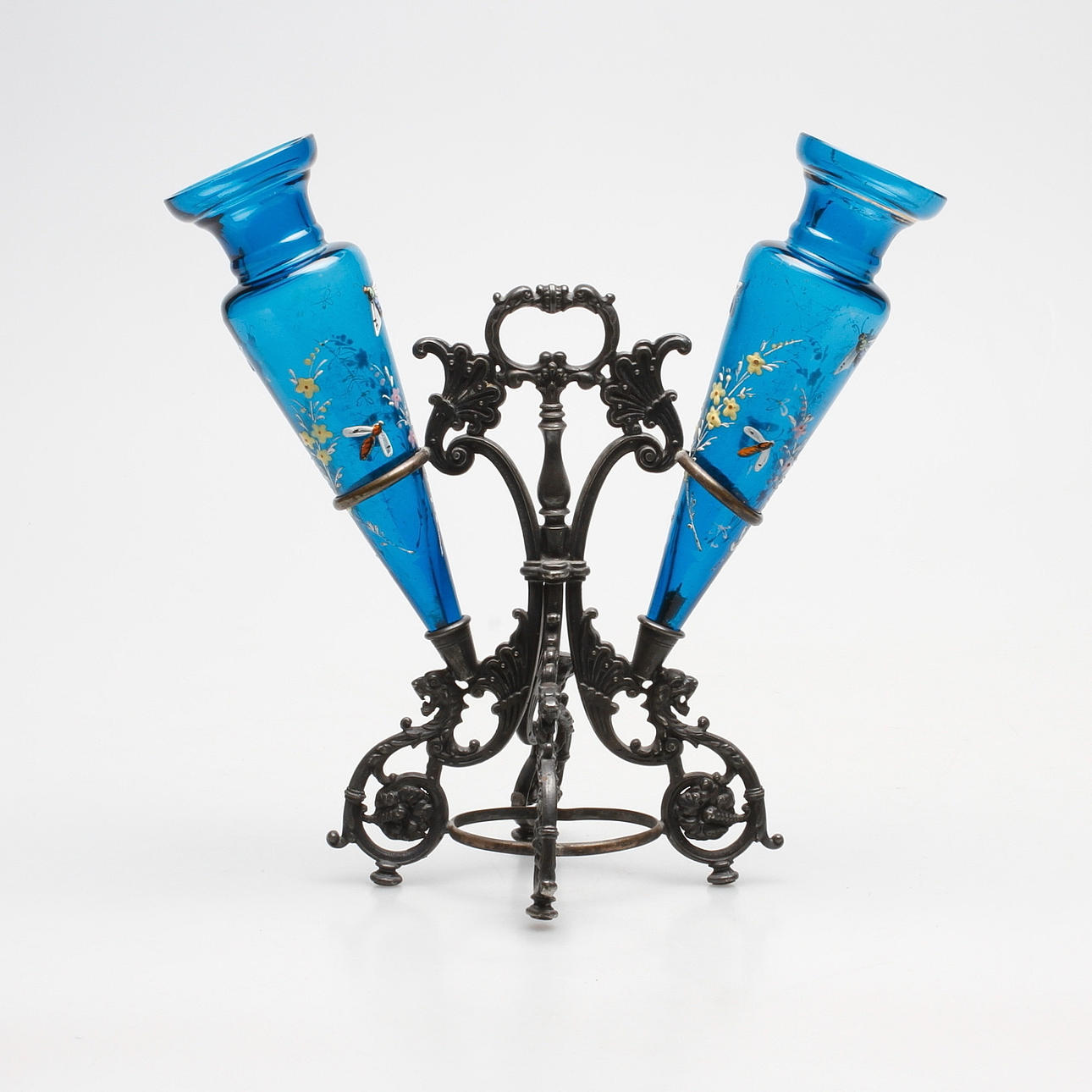 BOPRDSUPPSATS, glas och metall, 1900-talets början.