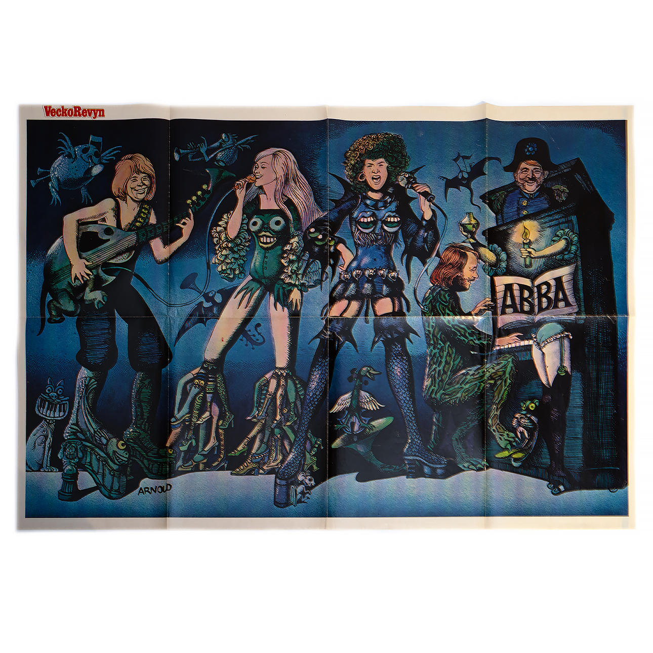ABBA MEMORABILIA. Poster 1970-80s, Hans Arnold.